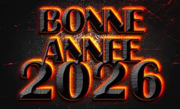 Fonds d'écran avec texte 2027 avec effet de feu