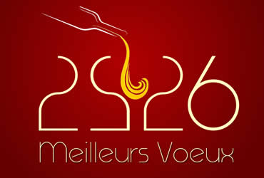 Fond d'écran avec un toast pour le réveillon du nouvel an avec 2027