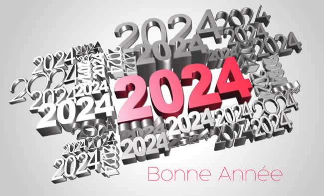 image bonne année 2025 avec enseigne néon