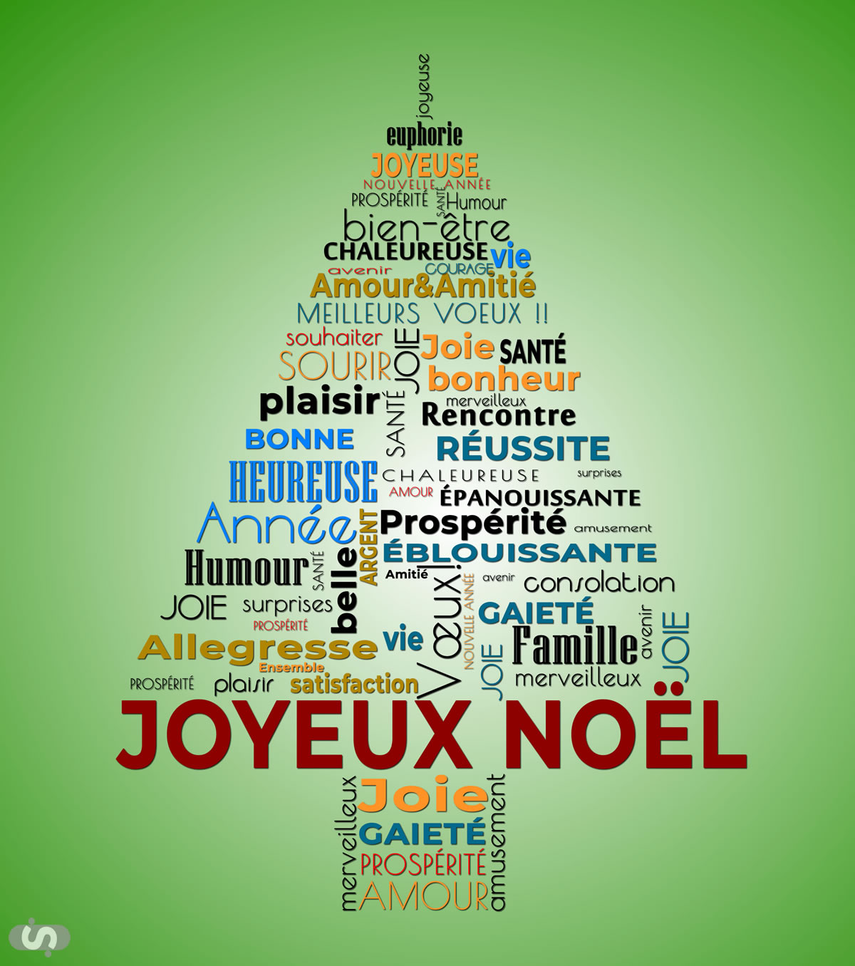 Image de joyeux noël avec sapin de noël