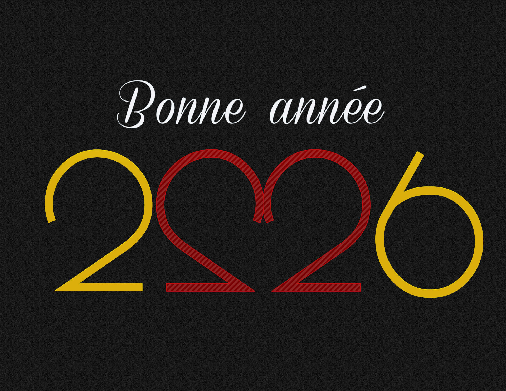 2026 en forme de coeur
