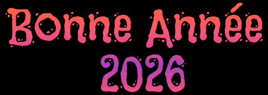 gif animé avec du texte bonne 2027 rouge et noir