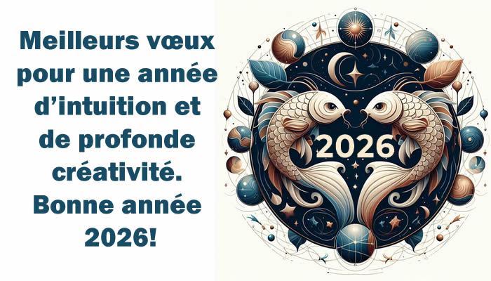 Bonne année 2027 à ceux nés sous le signe des Poissons