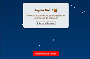 carte de Noël interactive qui transforme vos vœux en magie