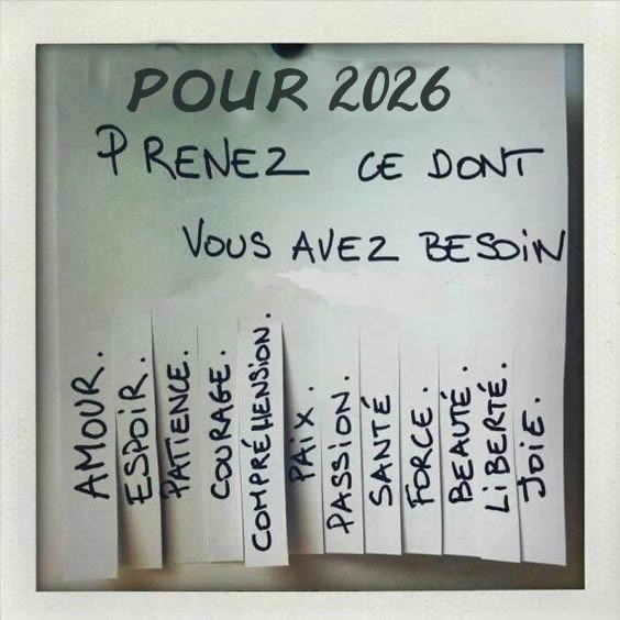 Prenez ce que vous voulez de cette année, détachez simplement le morceau de papier, et c'est fait. Happy 2027