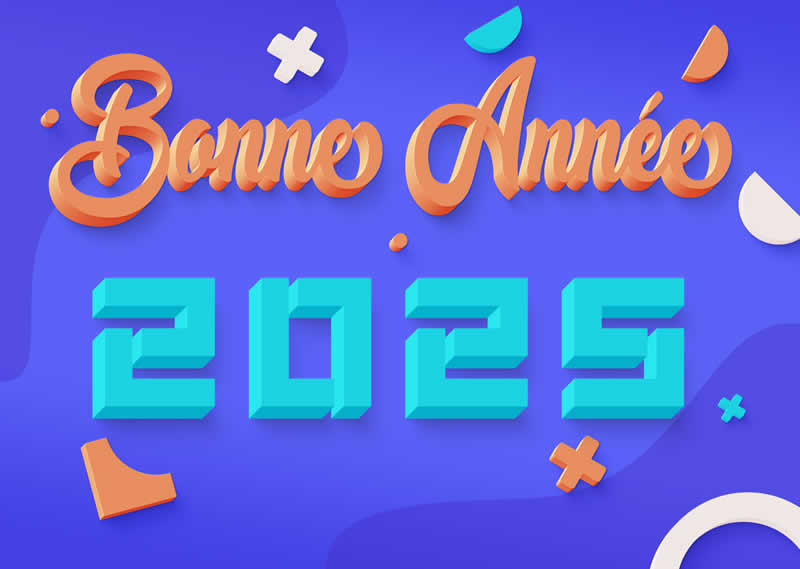 IMAGES Bonne Année 2025 3D