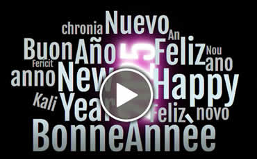 Vidéo voeux de bonne année dans toutes les langues